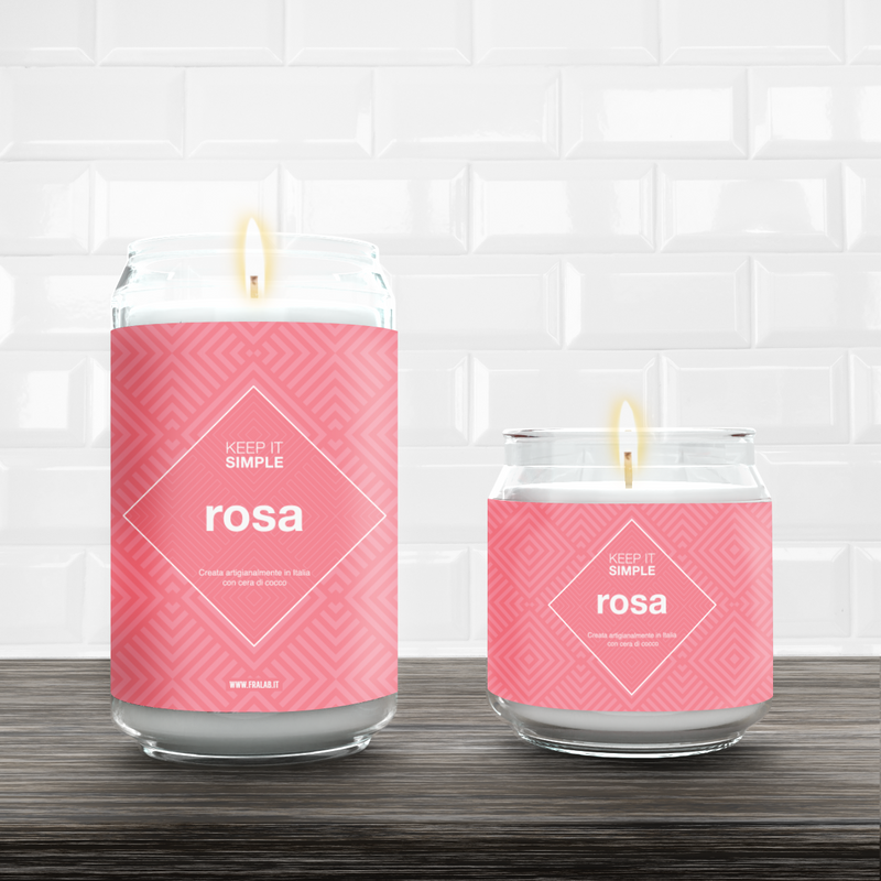 Pink Scented Candle 