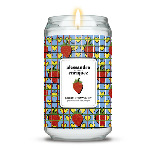 Kiss of Strawberry Candela Profumata - Cera Non Uniforme