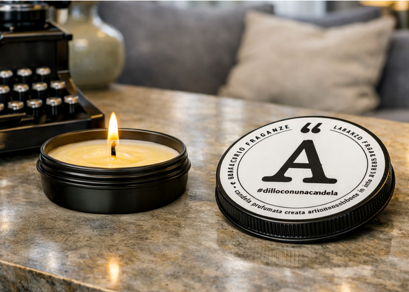 Alfabeto Black Candela Profumata